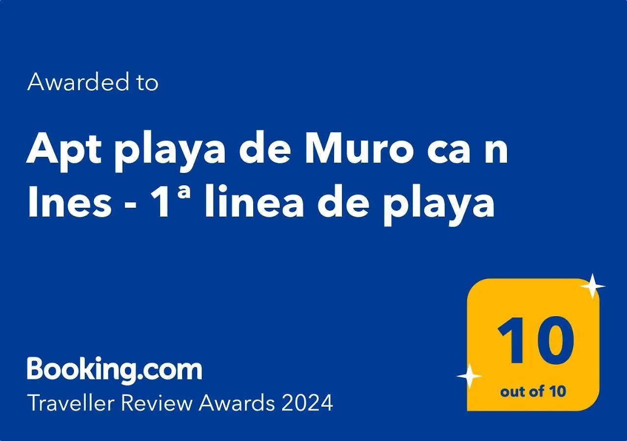 Apt Playa De Muro Ca N Ines - 1ª Linea De Playa Apartment Port de Alcudia